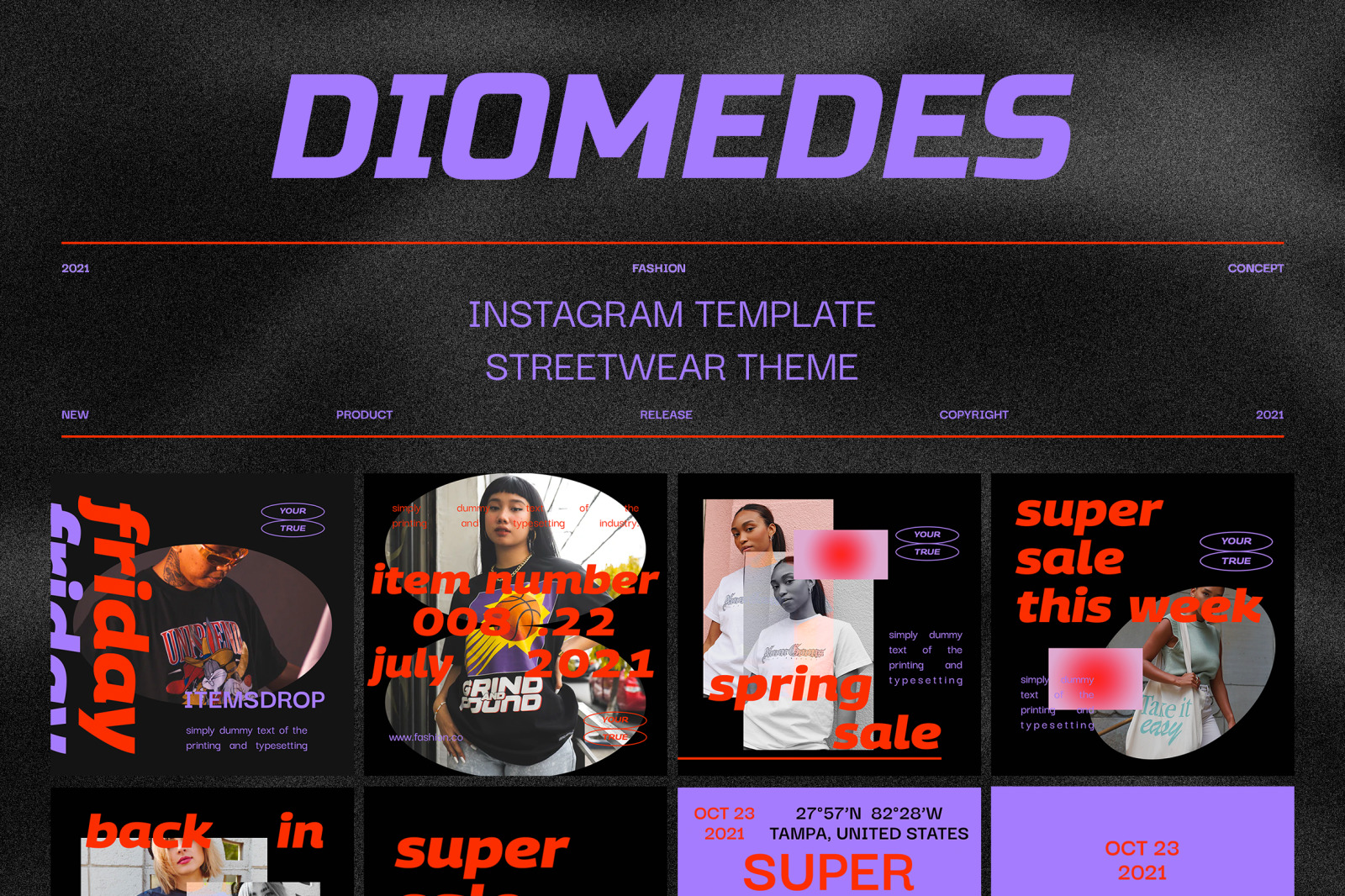 Diomedes Instagram Template