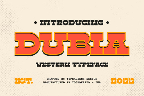 Dubia Font - Western font