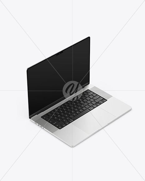 MacBook Pro 16-inch Silver Mockup