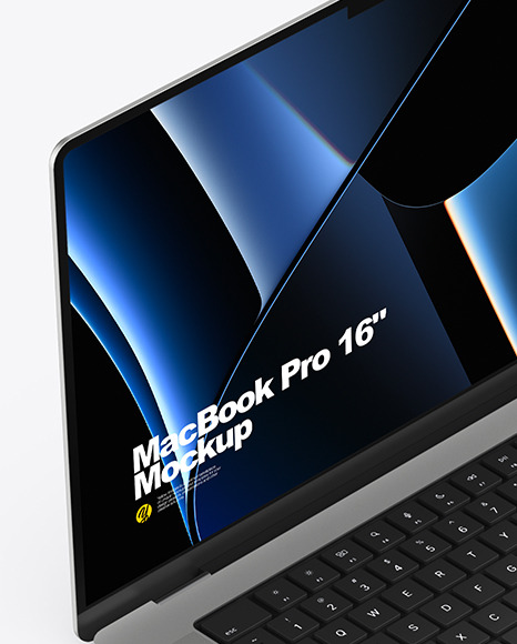 MacBook Pro 16-inch Silver Mockup