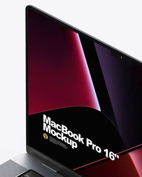 MacBook Pro 16-inch Space Gray Mockup