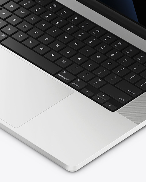 MacBook Pro 16-inch Silver Mockup