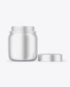 Opened Metallic Jar Mockup