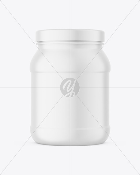 Matte Protein Jar Mockup Matte Protein Jar Mockup