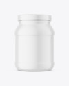 Matte Protein Jar Mockup Matte Protein Jar Mockup