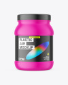 Matte Protein Jar Mockup Matte Protein Jar Mockup
