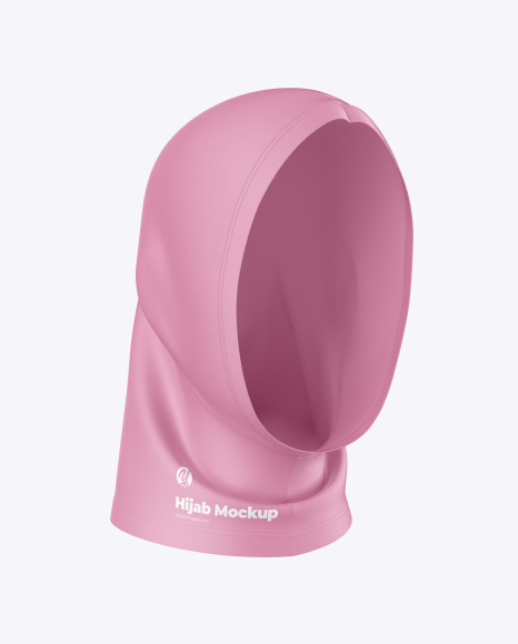 Hijab Mockup - Half Side View