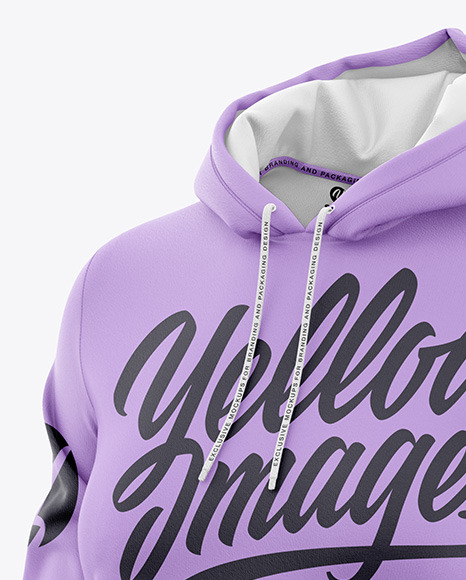 Women’s Hoodie Mockup - Half Side View