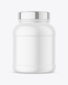 Matte Protein Jar Mockup Matte Protein Jar Mockup