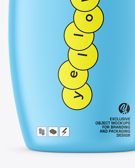 Matte Plastic Bottle with Pump Mockup Matte Plastic Bottle with Pump Mockup