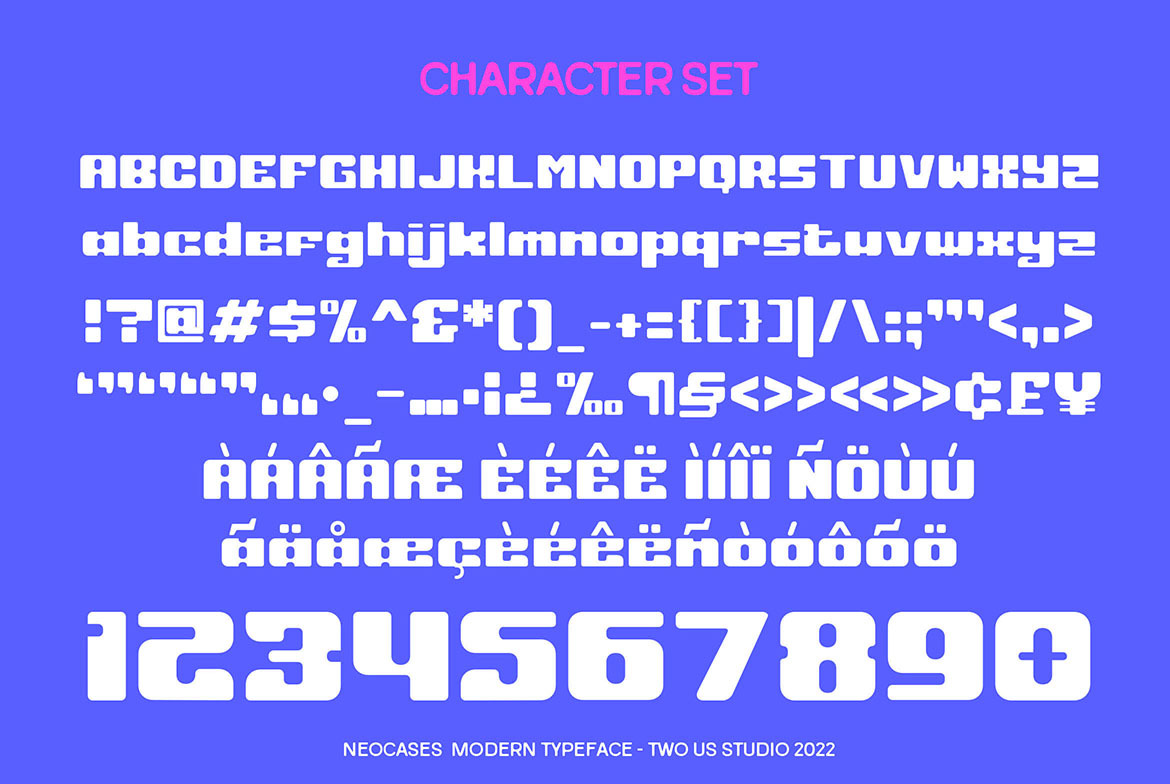 Neocases - Unique Display Typeface Neocases - Unique Display Typeface