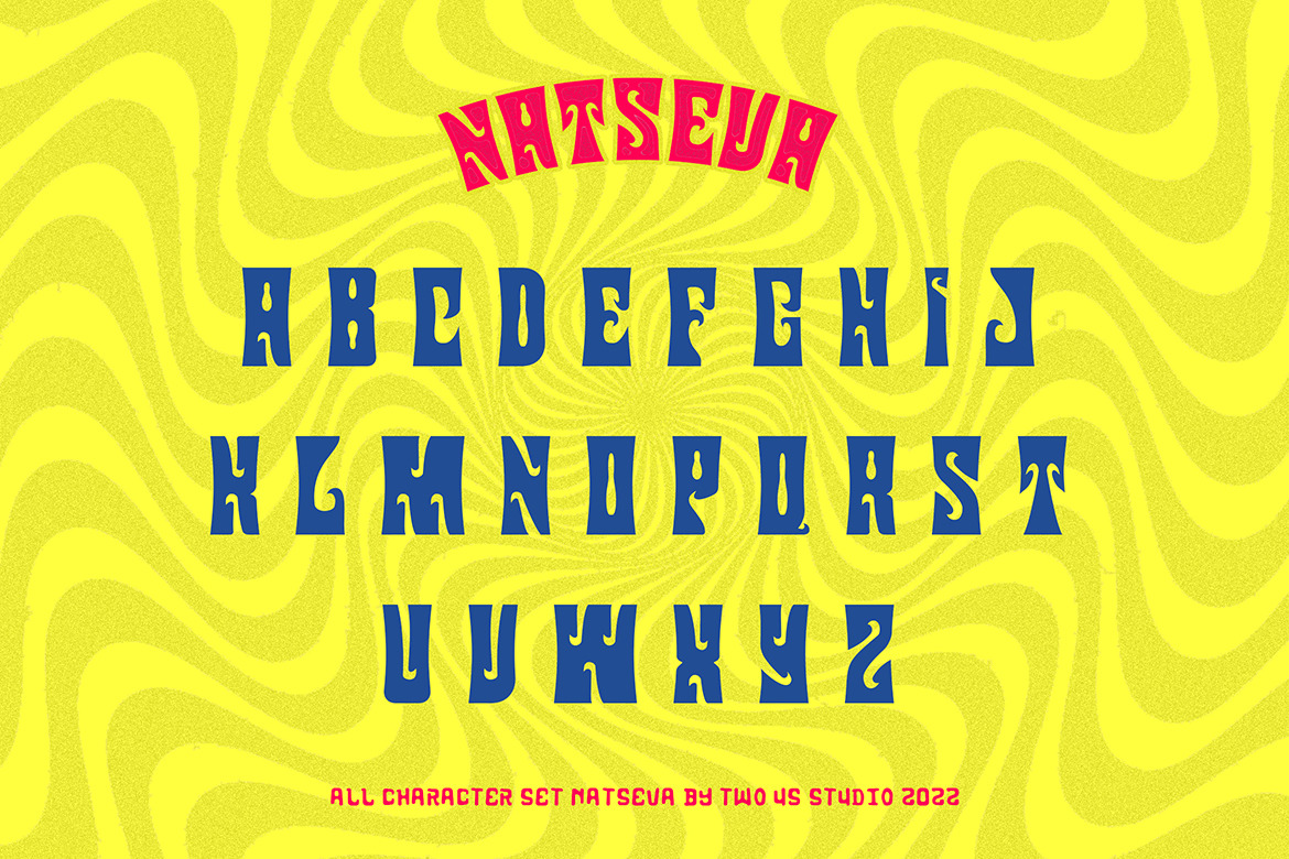 Natseva - Unique Typeface Font Natseva - Unique Typeface Font