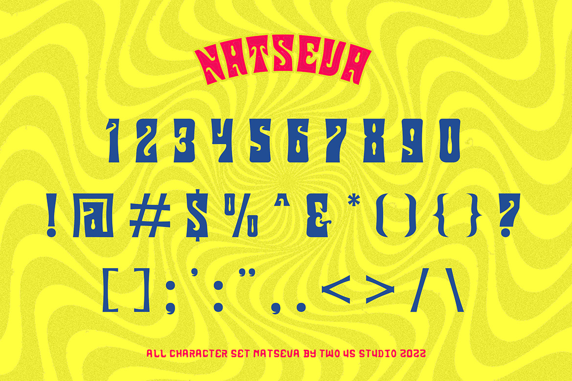 Natseva - Unique Typeface Font Natseva - Unique Typeface Font