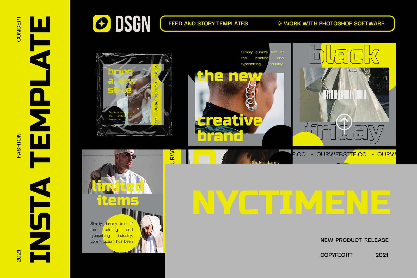 Nyctimene Instagram Template Nyctimene Instagram Template