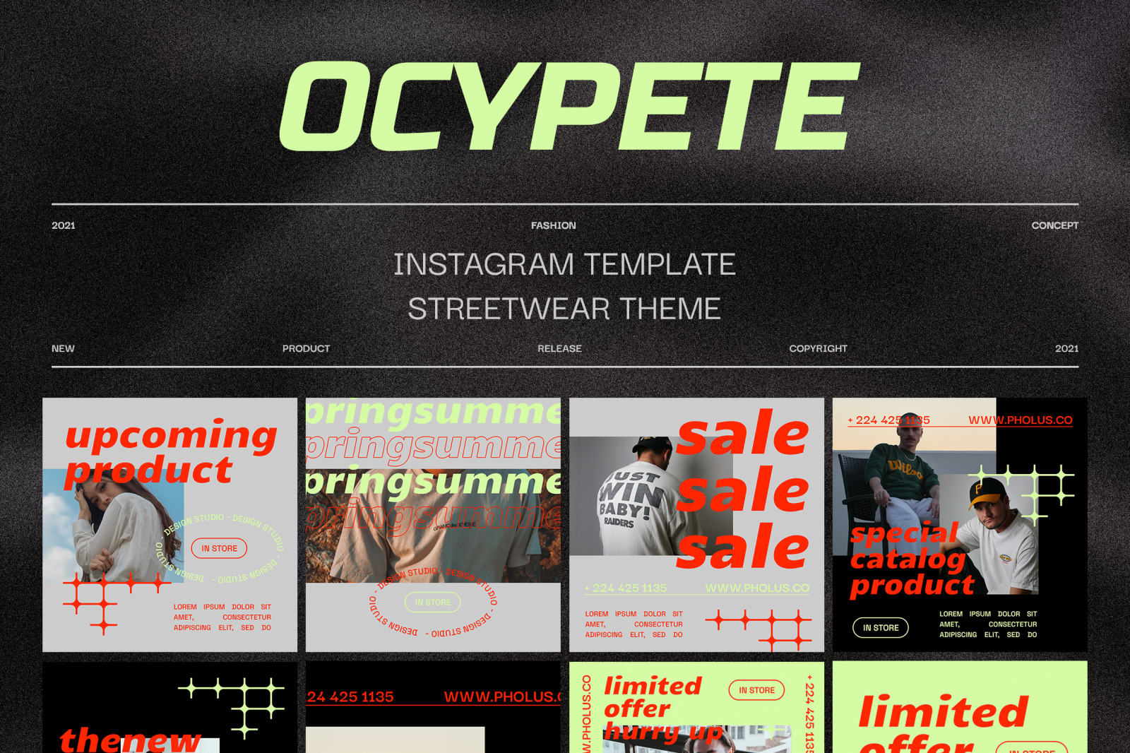 Ocypete Instagram Template