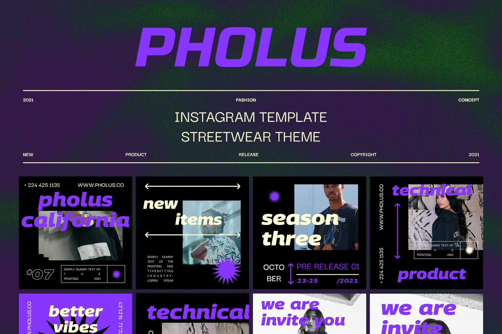 Pholus Instagram Template