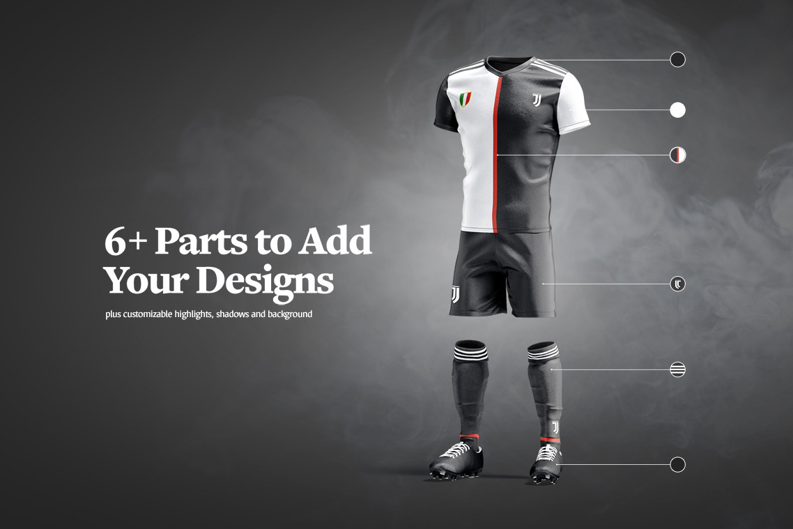 Soccer Kit Animated Mockup