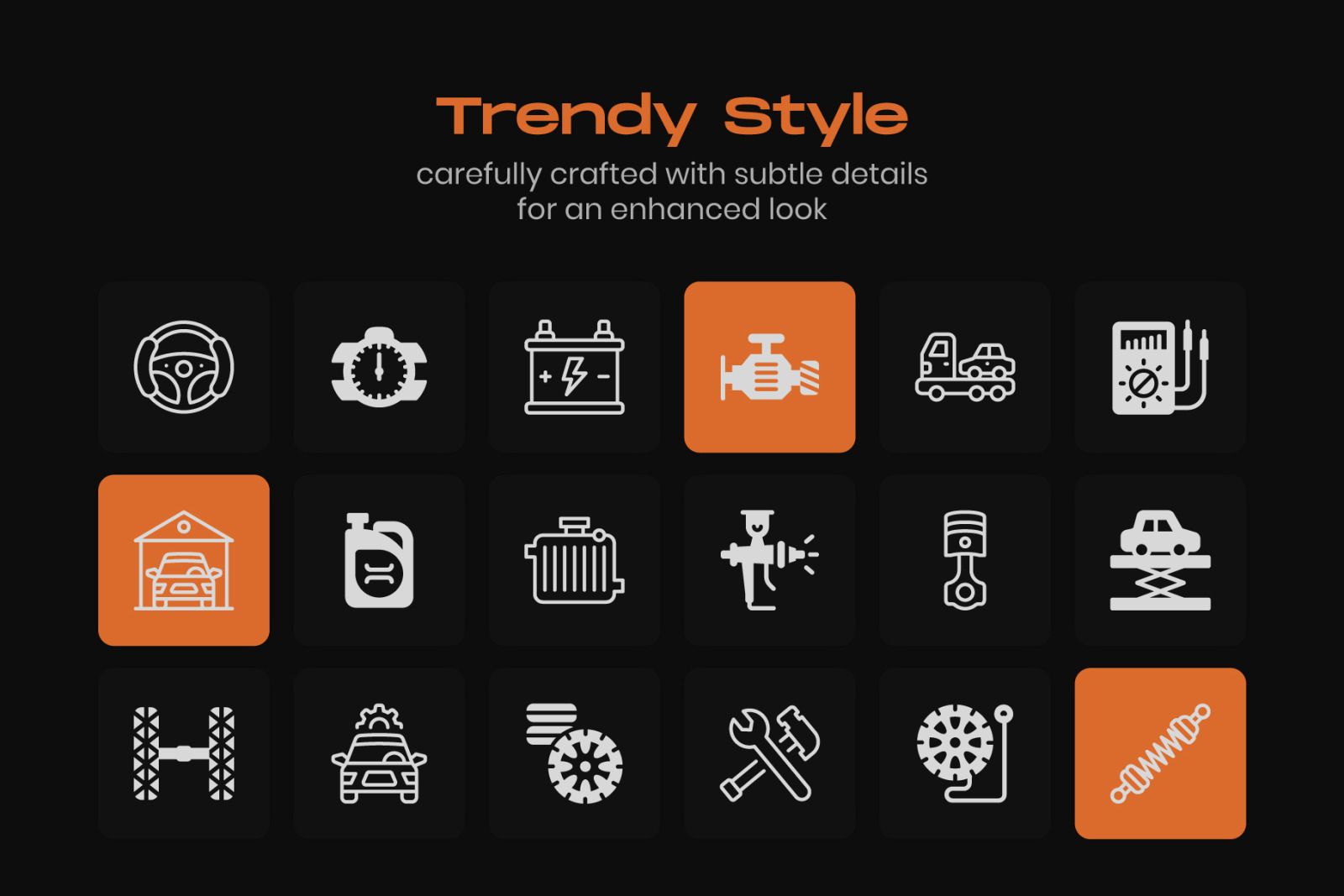 Car Repair Linear Icons Pack Car Repair Linear Icons Pack