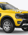 Pickup Truck Mockup - Half Side View