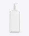 Matte Plastic Bottle With Dispenser Mockup