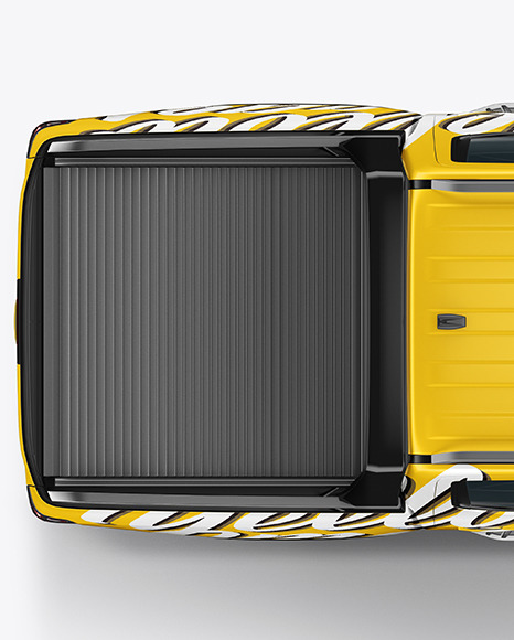 Pickup Truck Mockup - Top View