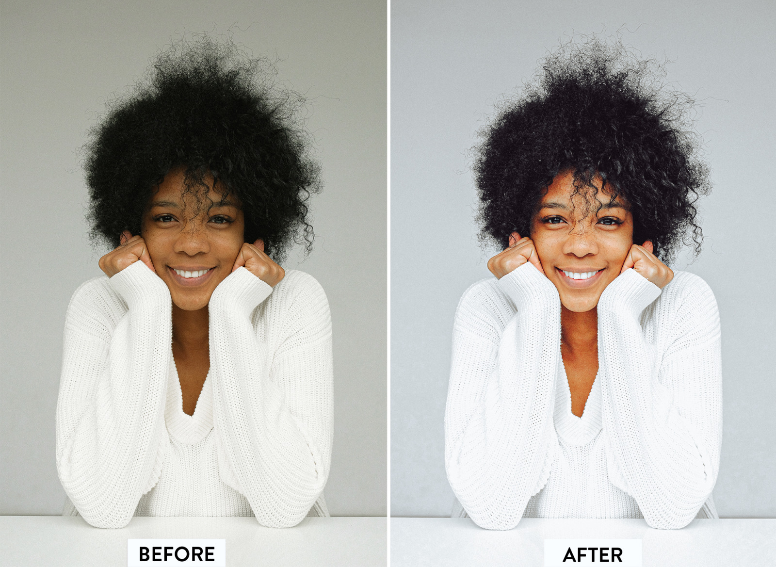 10 Dark Skin Lightroom Preset