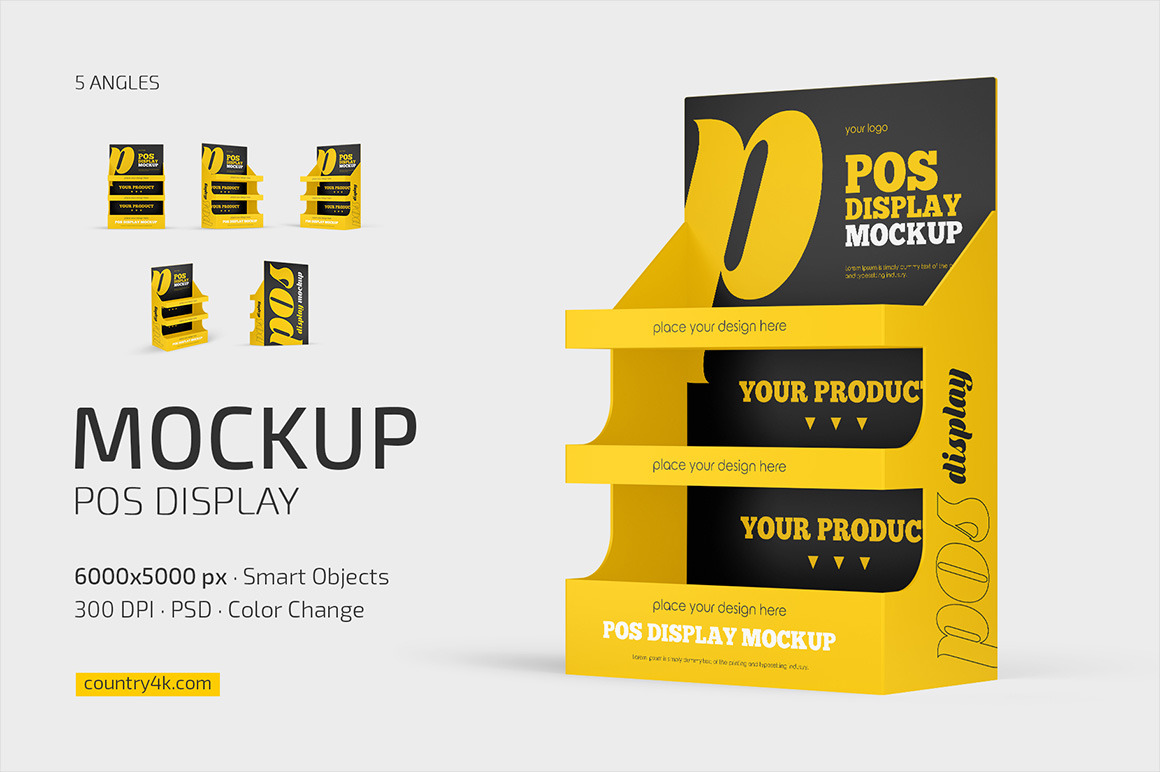 POS Display Mockup Set