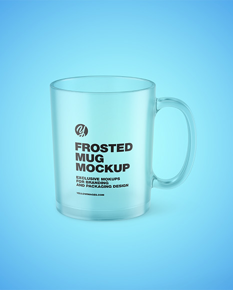 Frosted Glass Mug Mockup