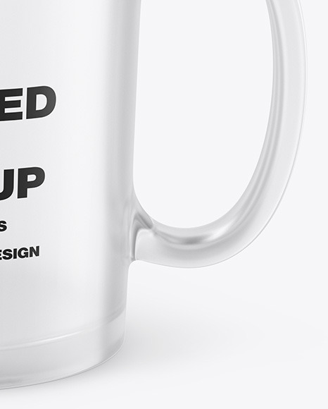 Frosted Glass Mug Mockup