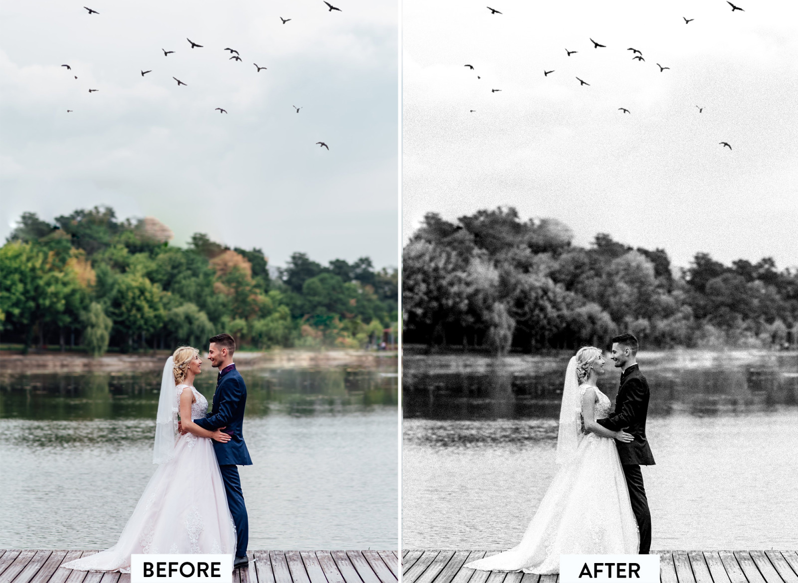 10 Black and White Wedding Lightroom Preset