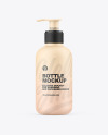 Matte Bottle W/ Pump Mockup Matte Bottle W/ Pump Mockup