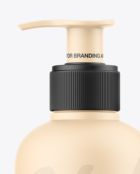 Matte Bottle W/ Pump Mockup Matte Bottle W/ Pump Mockup