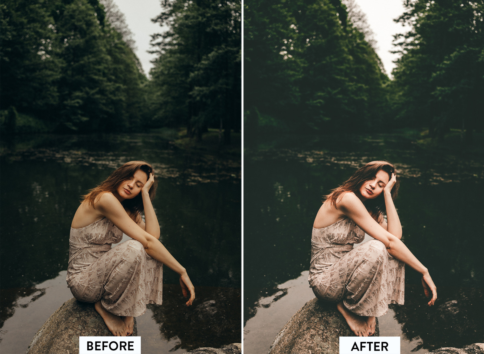 10 Moody Green Lightroom Preset