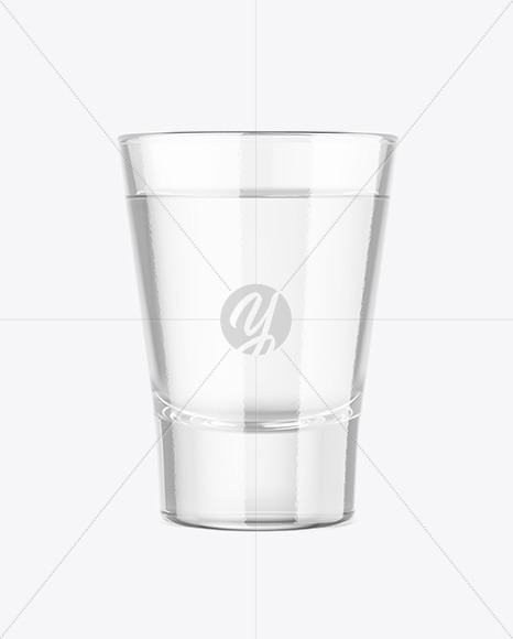 Vodka Glass Shot Mockup