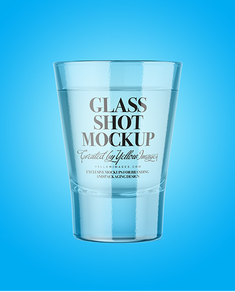 Vodka Glass Shot Mockup