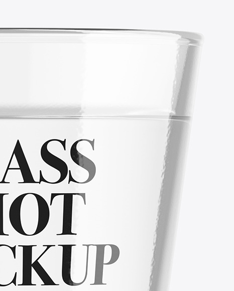 Vodka Glass Shot Mockup