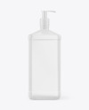 Glossy Plastic Bottle With Dispenser Mockup