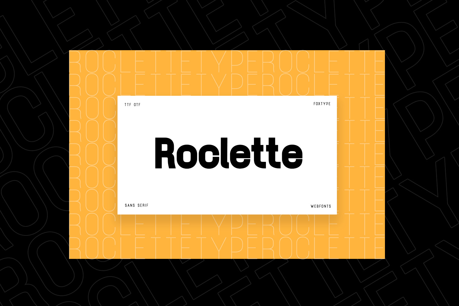 Roclette Display Typeface