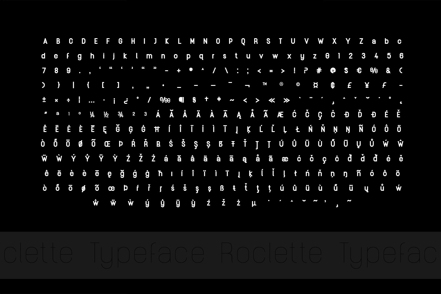 Roclette Display Typeface Roclette Display Typeface