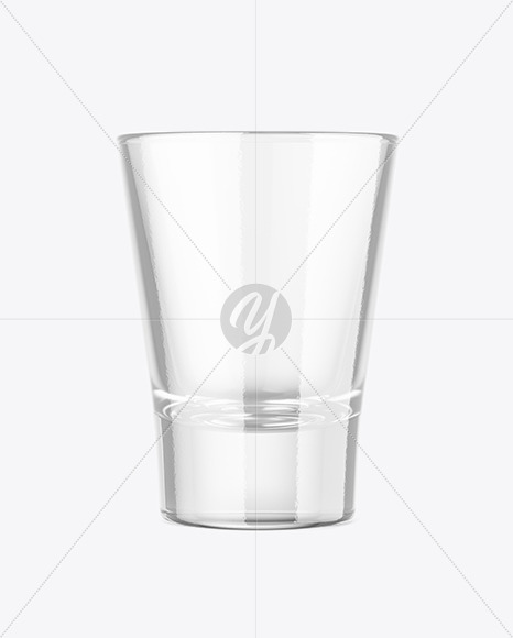 Empty Glass Shot Mockup
