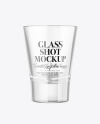 Empty Glass Shot Mockup