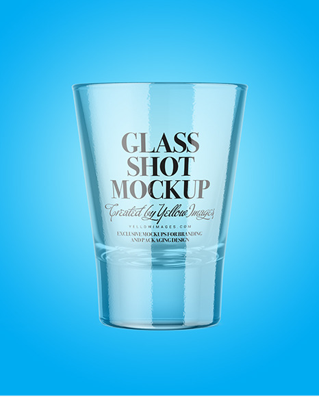 Empty Glass Shot Mockup