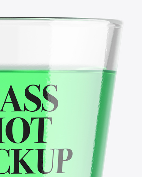 Liquor Glass Shot Mockup