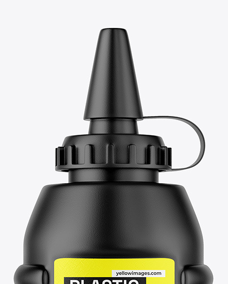 Matte Plastic Bottle Mockup