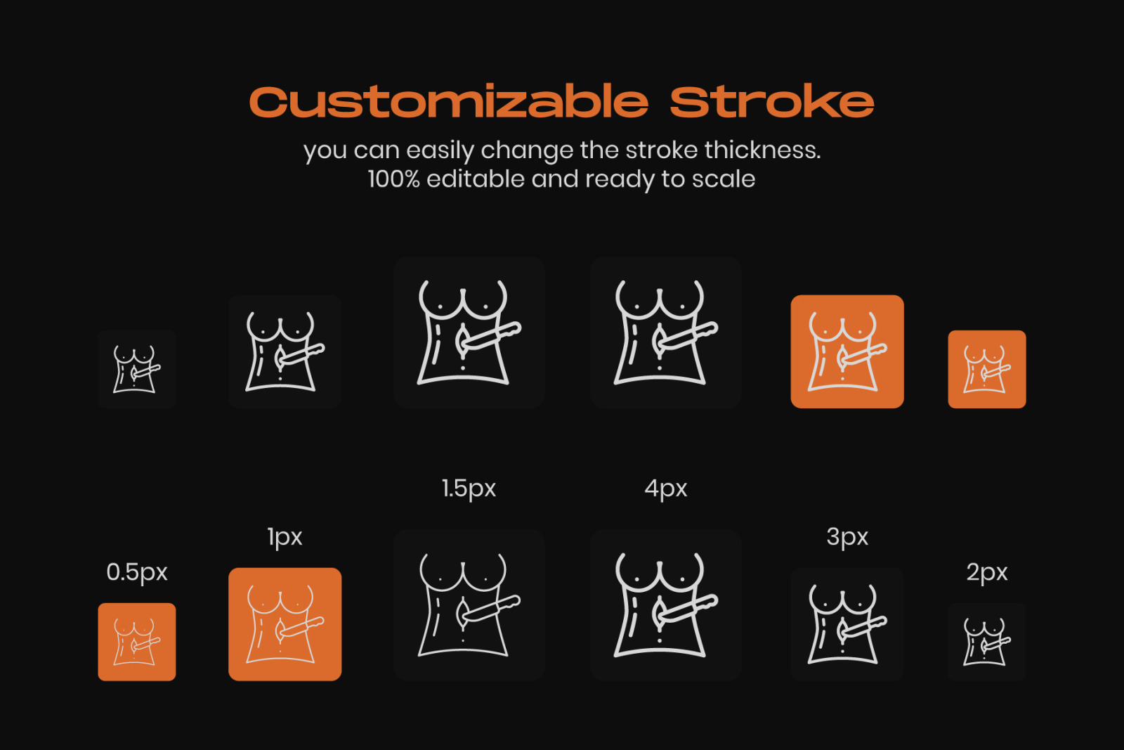 Pack of Medical Surgery Linear Icons Pack of Medical Surgery Linear Icons