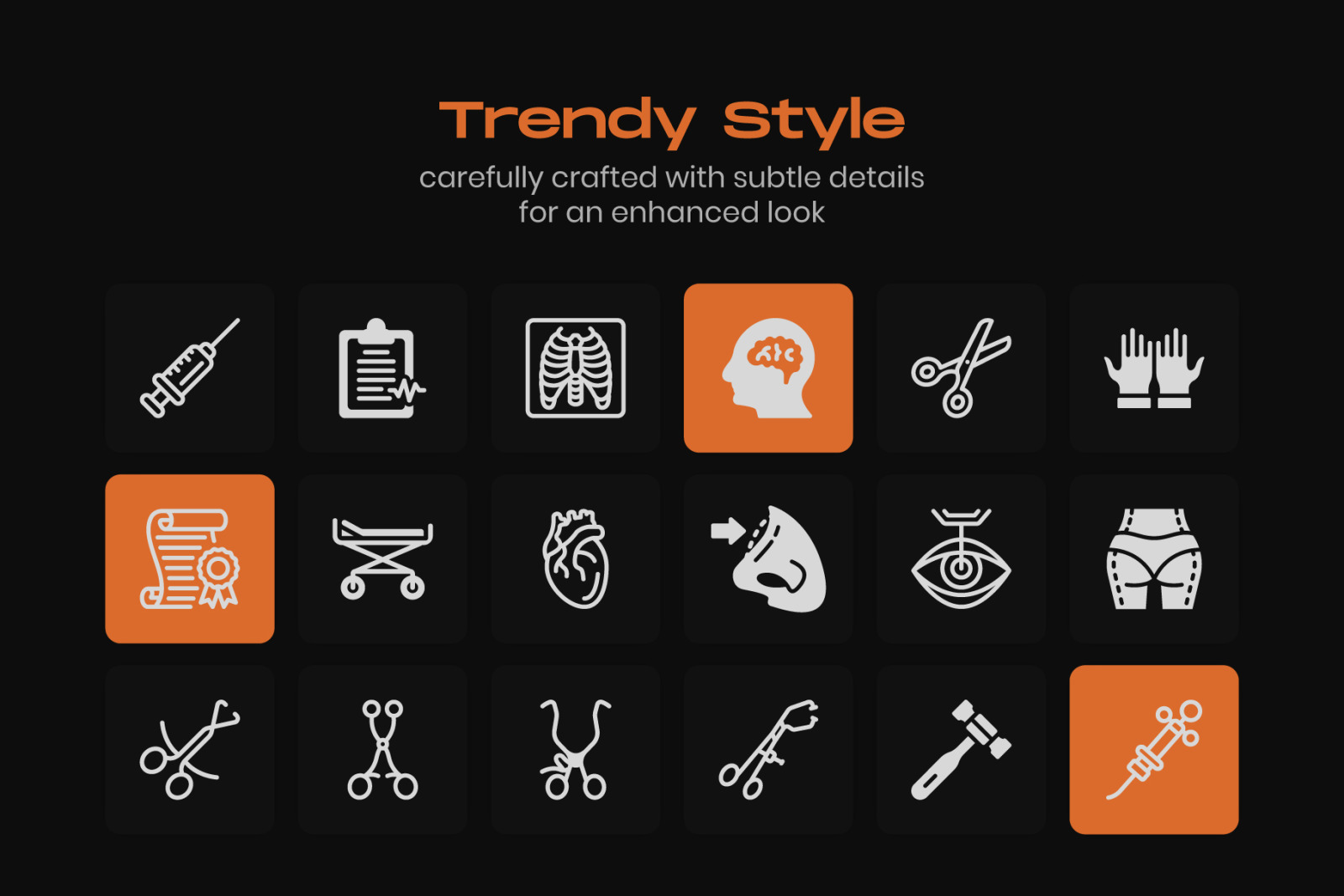 Pack of Medical Surgery Linear Icons Pack of Medical Surgery Linear Icons