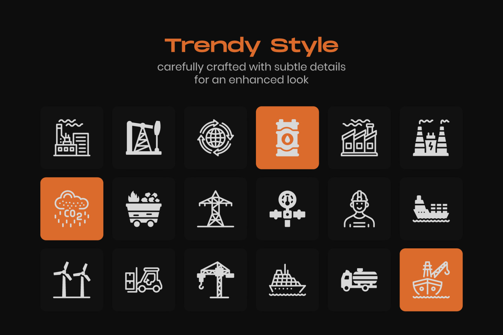 Pack of Industrial Linear Icons