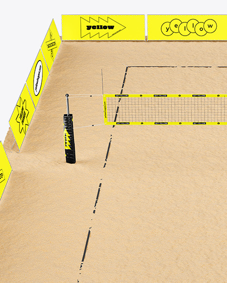 Beach Volleyball Court Mockup