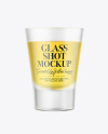 Tequila Frosted Glass Shot Mockup