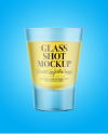 Tequila Frosted Glass Shot Mockup